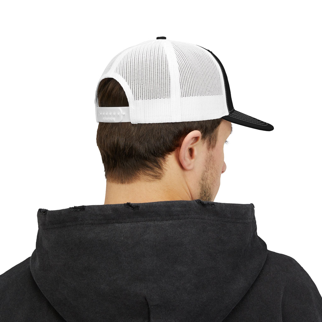 Rogue Rebel Embroidered Trucker Cap — Snapback Mesh Hat