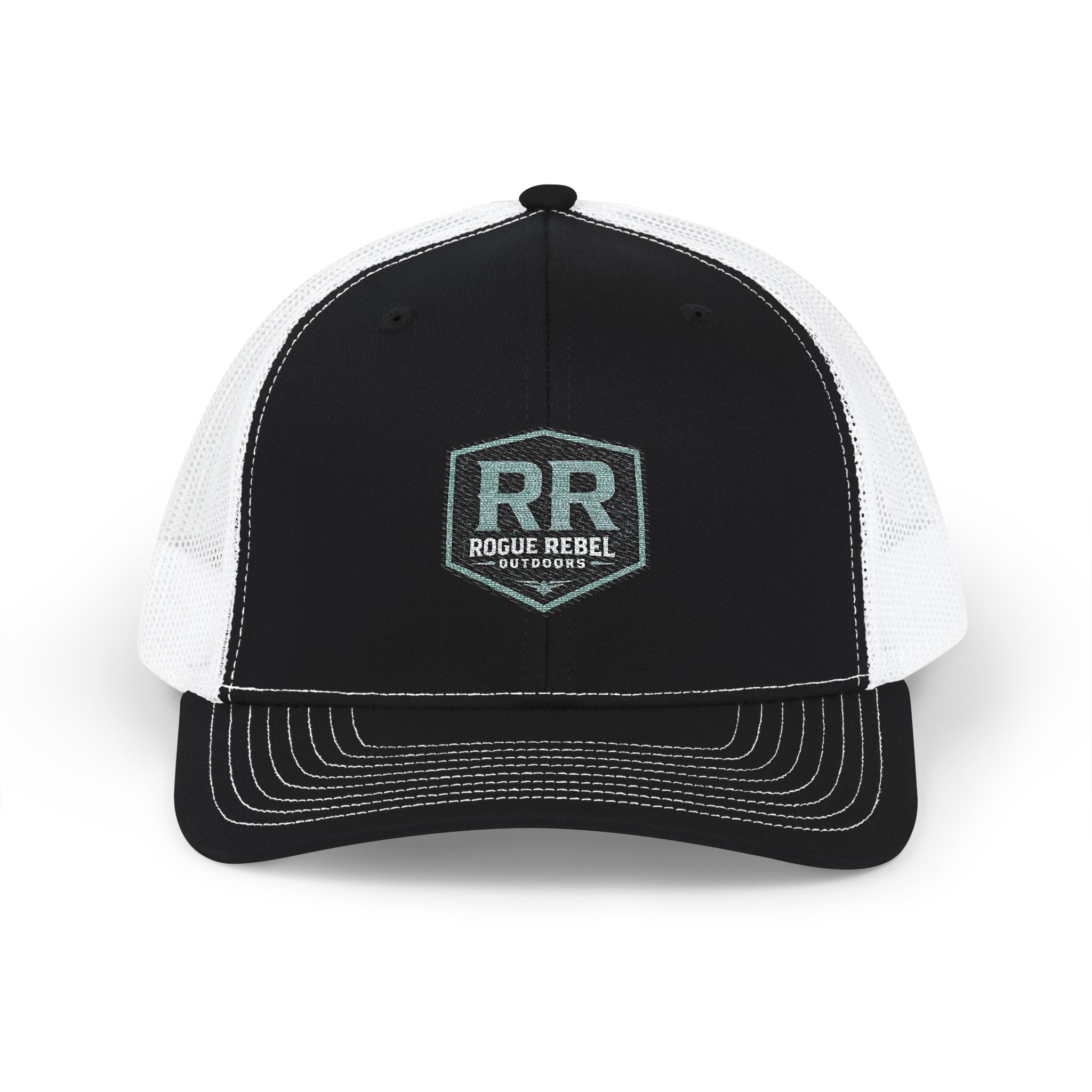 Rogue Rebel Embroidered Trucker Cap — Snapback Mesh Hat