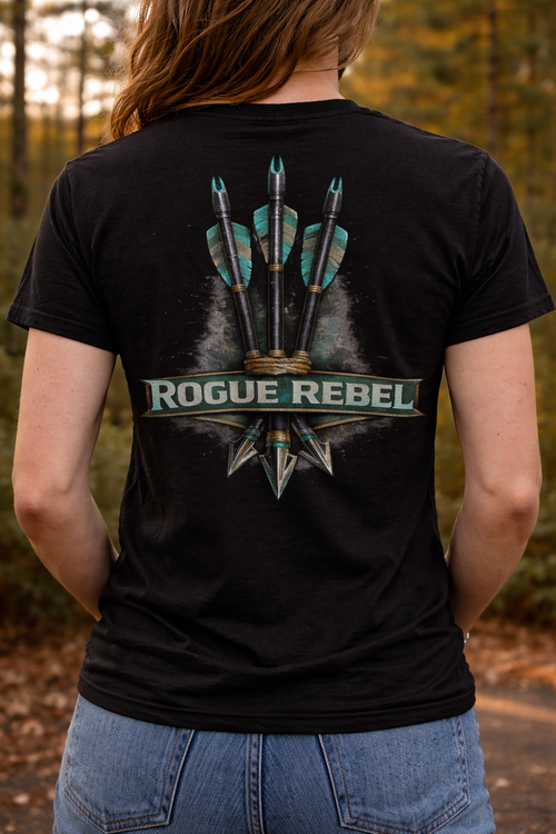 Rogue Rebel T-Shirt — Archers Emblem Graphic Tee
